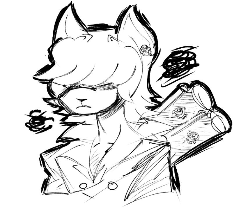 headshot of my character Bradly for my indie series project Roses Beneath