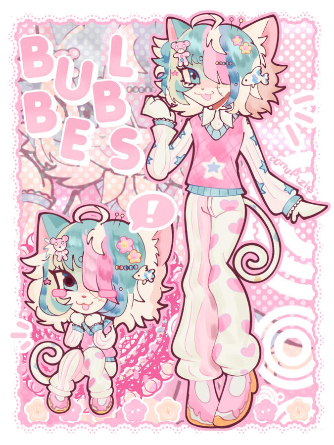 illustration of bubbles from mici.snacks on instagram + toyhouse