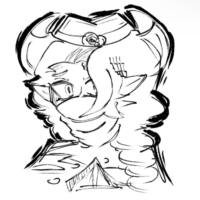 headshot of my character Damian for my indie series project Roses Beneath