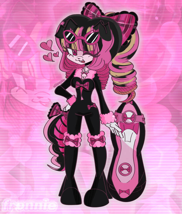 Character design, stylized version of my sona for fitting Sonic: Riders.