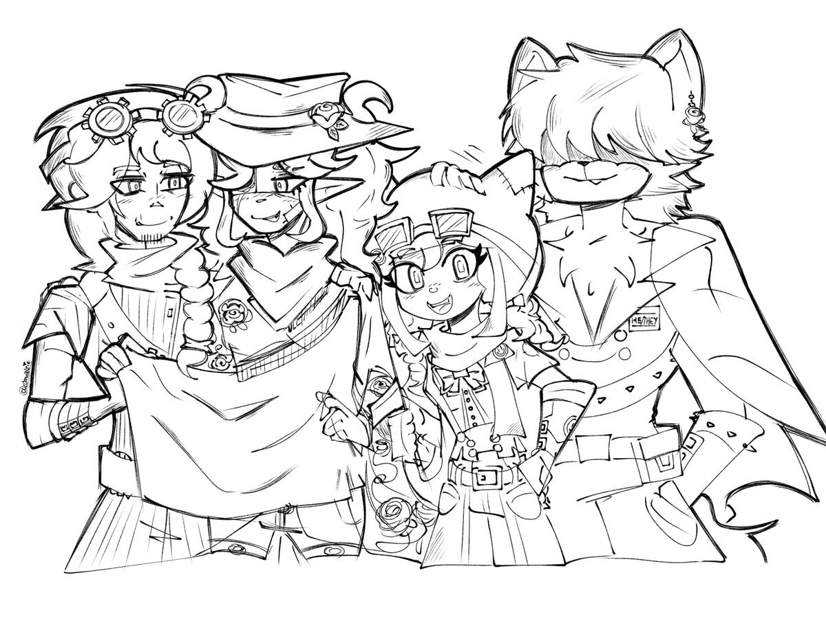 Roses Beneath Artwork of Marlton, Angelino, Cassie, Bradly